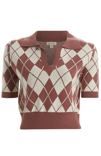 Argyle Polo Pullover Slide 1