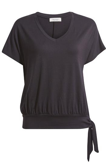 Short Sleeve Side Knot Top Slide 1