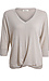 Front Knot Three Quarter Sleeve Top Thumb 1