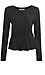 Peplum Knit Long Sleeve Thumb 1