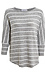 Crew Neck Three Quarter Sleeve Top Thumb 1