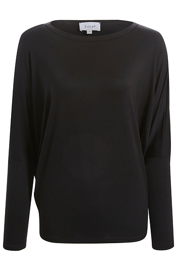 Long Dolman Sleeve Modal Top Slide 1
