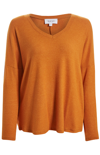 Brushed V Neck WithOverlap Back Slide 1