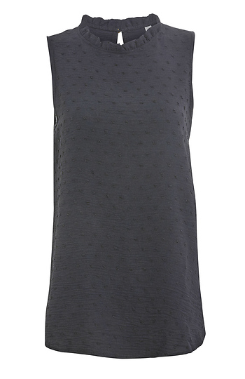 Mock Neck Swiss Dot Slide 1