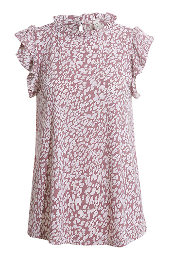 Ruffle Short Sleeve Top Slide 1