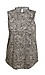 Mock Neck Printed Sleeveless Top Thumb 1