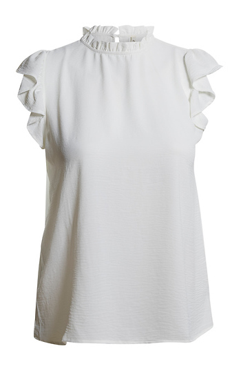 Short Sleeve Ruffle Top Slide 1