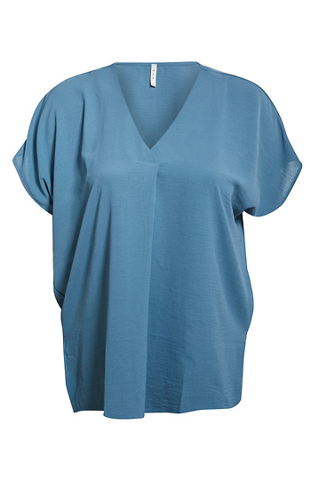 V Neck Short Sleeve Top Slide 1