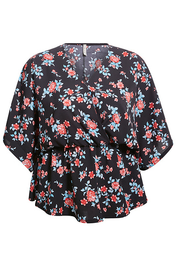 Surplice Floral Top Slide 1