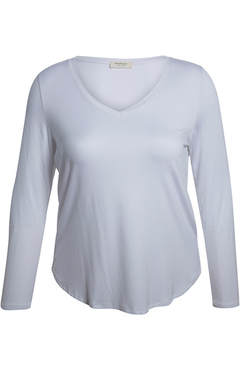 V-Neck Long Sleeve Top Slide 1