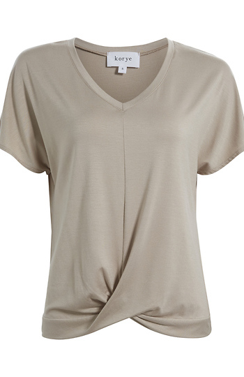 Hazel Twist Front V-Tee Slide 1