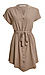 Button Front Mini Dress with Self Tie Thumb 1