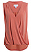 Veronica M Sleeveless Cupro Surplice Top Thumb 1