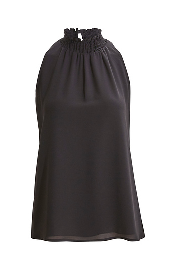 Veronica M High Neck Chiffon Top Slide 1