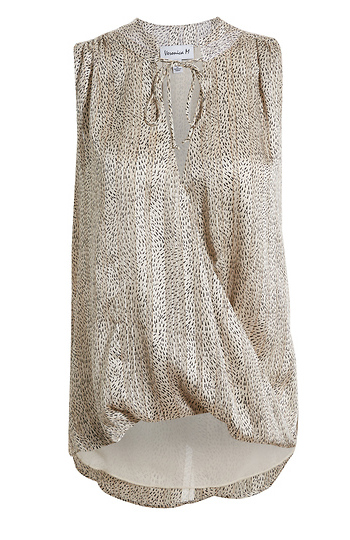 Veronica M Sleeveless Surplice Top Slide 1