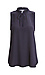 Veronica M Sleeveless Pleated Neck Top Thumb 1