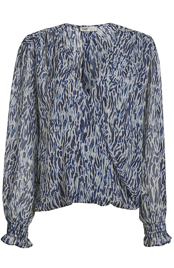 Veronica M Surplice Blouse Slide 1