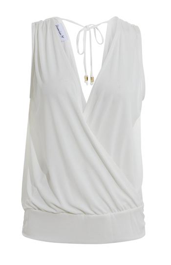 Veronica M Stretch Surplice Top Slide 1