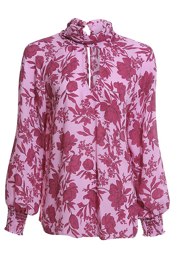Veronica M	Mock Neck Long Sleeve Blouse Slide 1