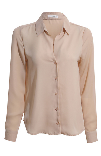 V Neck Collared Blouse Slide 1