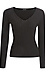 V Neck Ribbed Top Thumb 1