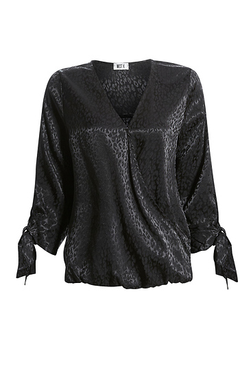 Surplice Three Quarter Sleeve Blouse Slide 1