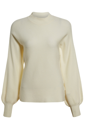 Ribbed Mock Neck Sweater Slide 1