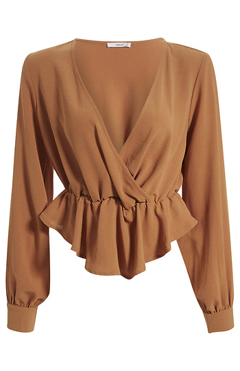 SurplicePeplum Top Slide 1