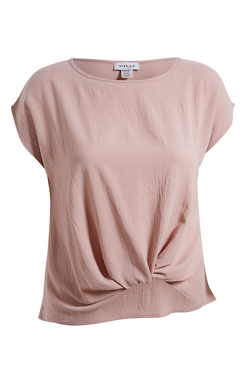 Side Knot Short Sleeve Top Slide 1