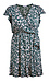Surplice Neck Floral Wrap Dress Thumb 1