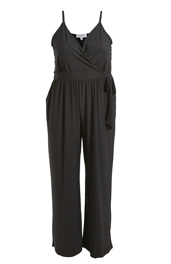 Surplice Jumpsuit with Side Tie Slide 1