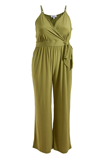 Surplice Jumpsuit with Side Tie Slide 1