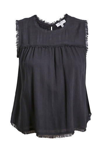 Sleeveless Top With Frayed Details Slide 1