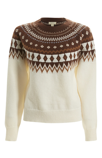 Fair Isle Crew Neck pullover Slide 1
