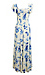 Ruffled Sleeve Floral Midi Dress Thumb 2