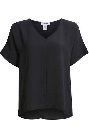 Dolman Sleeve V-neck Top Slide 1