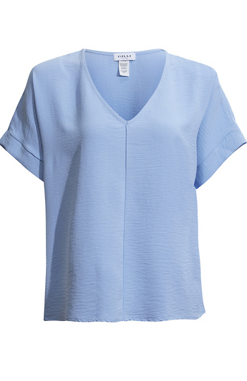 Dolman Sleeve V-neck Top Slide 1