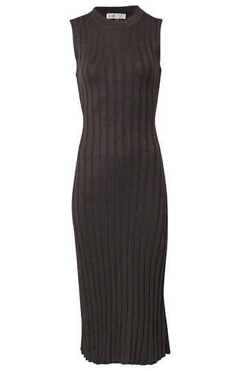 Ribbed Bodycon Midi Dress Slide 1