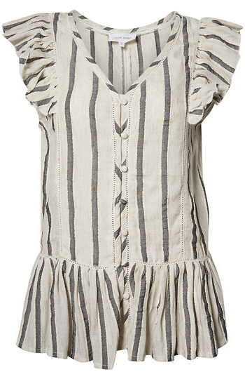 Dear John Striped Peplum Top Slide 1