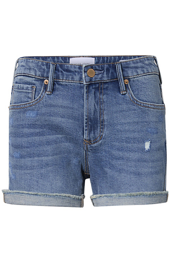 Mid Rise Denim Shorts Slide 1