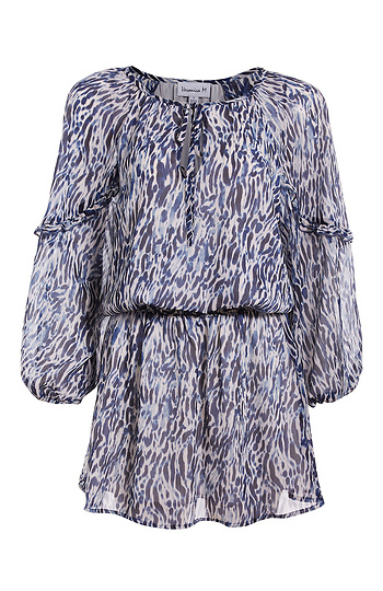 Smocked Waist Mini Dress Slide 1