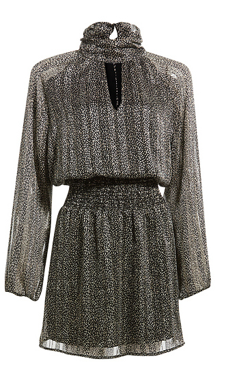 Mock Neck Mini Dress Slide 1
