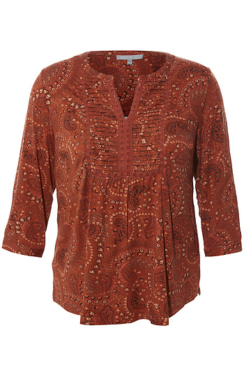 Daniel Rainn Printed Long Sleeve Top Slide 1