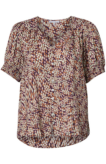 Daniel Rainn Short Sleeve Printed Top Slide 1