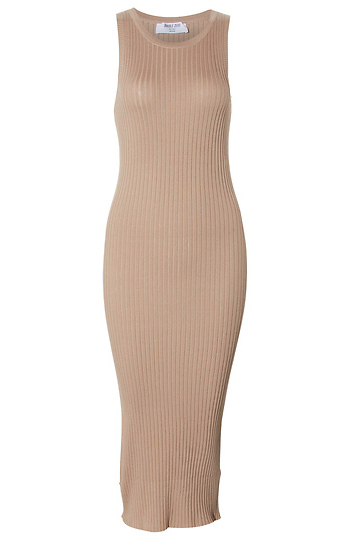 Ribbed Midi Dress Slide 1