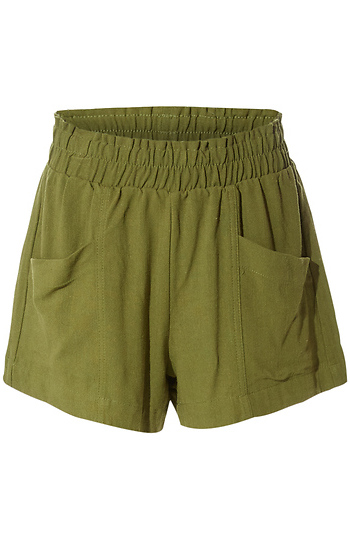 Smocked Waist Shorts Slide 1