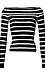 Off Shoulder Striped Top Thumb 1