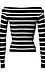 Off Shoulder Striped Top Thumb 2