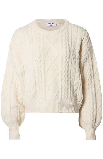 Cable Knit Sweater Slide 1