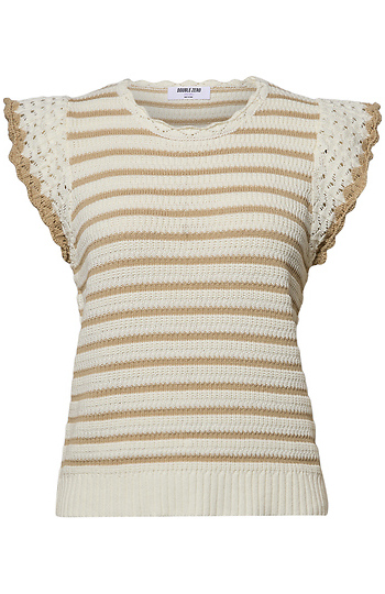 Striped Knit Top Slide 1